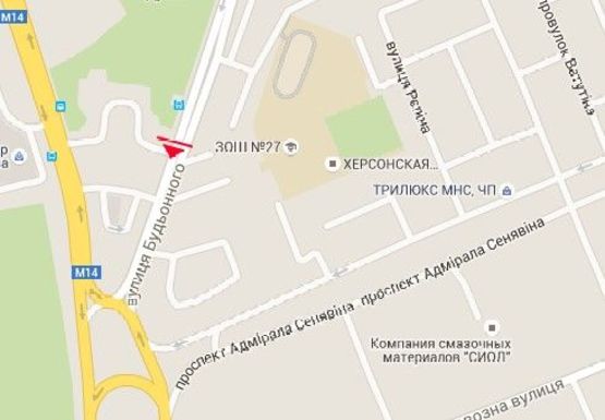 Схема рекламної площини за адресою Полковника Кедровского ул. (район Автовокзала)