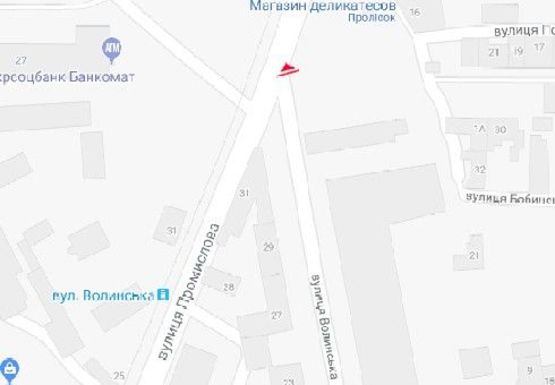 Схема рекламной плоскости по адресу Волынская ул.  - Промышленная ул. (BackLit)