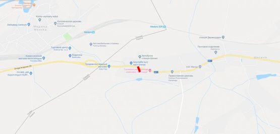 Схема рекламной плоскости по адресу Львів -  Шегіні