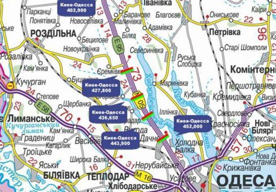 Схема рекламной плоскости по адресу Трасса M-05, Киев-Одесса, 436,650