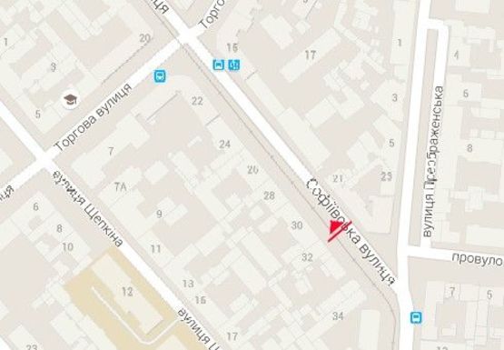 Схема рекламної площини за адресою Софиевская ул., 32 (BackLit)