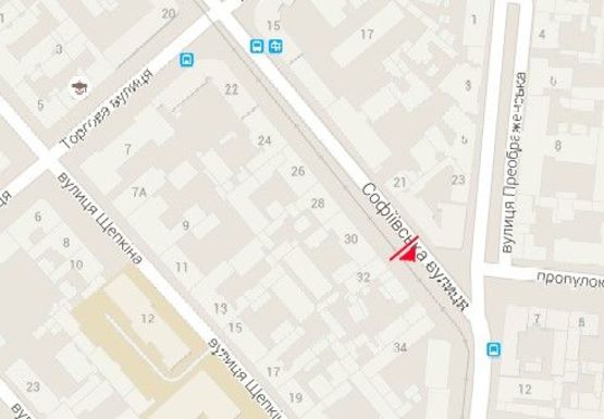 Схема рекламної площини за адресою Софиевская ул., 32 (BackLit)