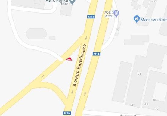 Схема рекламной плоскости по адресу Балковская ул., 56