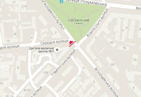 Схема рекламной плоскости по адресу Мясоедовская ул., 4 - Средняя ул., 1