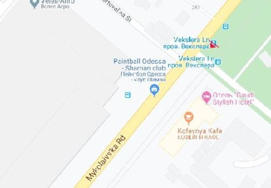 Схема рекламної площини за адресою Николаевская дорога, 257