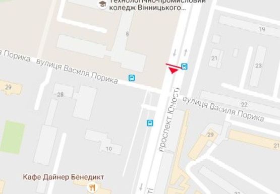 Схема рекламной плоскости по адресу Юности пр., 8 - В. Порика ул.