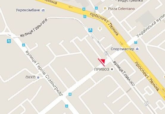 Схема рекламної площини за адресою Украинская ул., 49