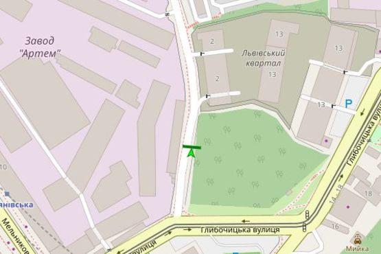 Схема рекламної площини за адресою Татарська вул., .