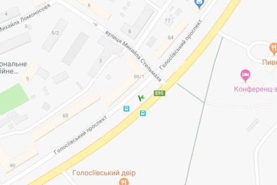 Схема рекламной плоскости по адресу Голосіївський просп., , 86