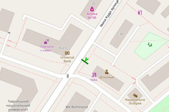 Схема рекламной плоскости по адресу Джона Маккейна вул., 28/25