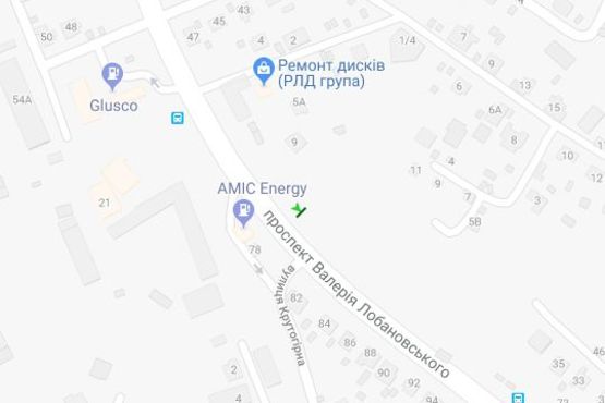 Схема рекламной плоскости по адресу Лобановського Валерія просп. (Червонозоряний просп.), 78, навпроти (в направл. Деміївської пл.)