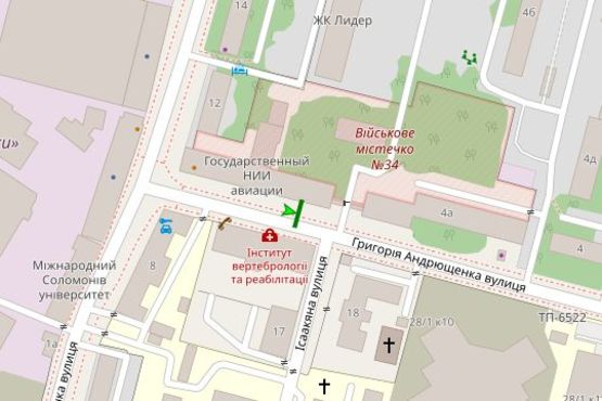 Схема рекламної площини за адресою Григорія Андрющенка вул., 4/22