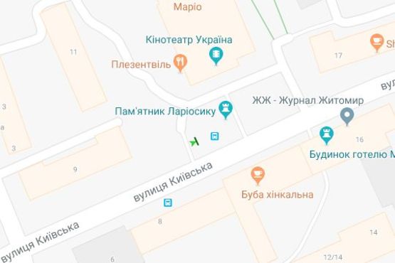 Схема рекламної площини за адресою Київська вул., 13