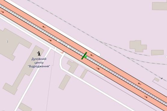 Схема рекламної площини за адресою Промислова вул., Південний міст; №1 (в напр. Московської пл.)