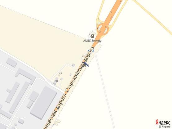 Схема рекламной плоскости по адресу Одесса - Николаев 21+570 А