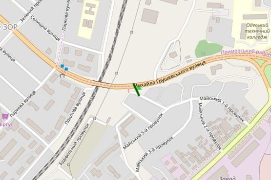 Схема рекламної площини за адресою Михайла Грушевського вул. (виїзд з міста)