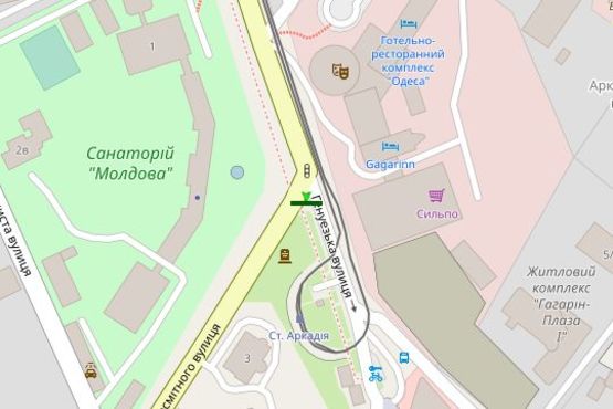 Схема рекламної площини за адресою Генуезська вул. - Посмітного вул.