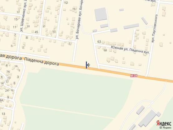 Схема рекламной плоскости по адресу Одесса - Южный 16+450 А