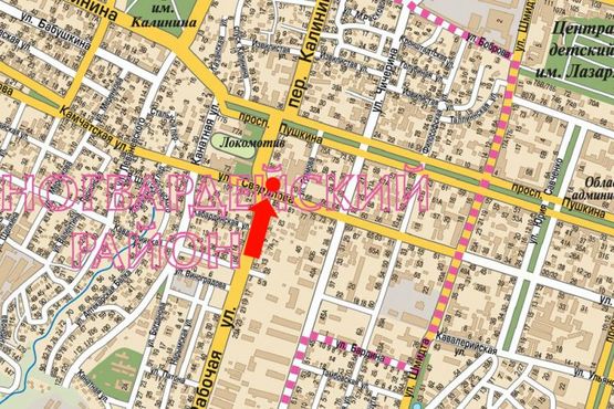 Схема рекламной плоскости по адресу Рабочая ул. / Антоновича ул. (бывш. Свердлова ул.)