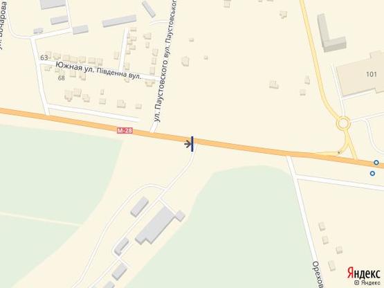 Схема рекламної площини за адресою Одесса - Южный 16+960 А