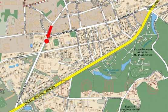 Схема рекламной плоскости по адресу Васильковская ул. / Амурская пл., ст. м. "Васильковская", в сторону ВДНХ