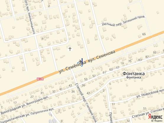 Схема рекламной плоскости по адресу Одесса - Южный 19+250 Б