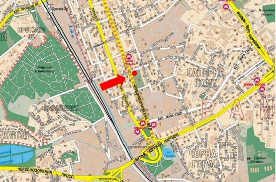 Схема рекламной плоскости по адресу Тверская ул. / Б. Васильковская ул., в центр