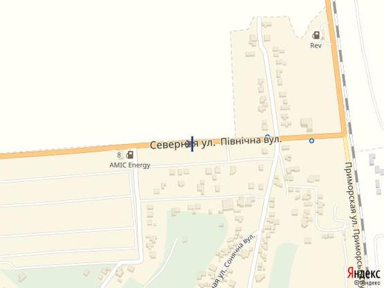 Схема рекламной плоскости по адресу Одесса - Черноморск 16+750 А