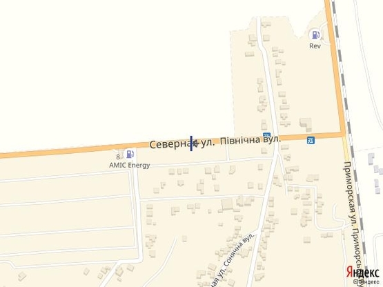 Схема рекламной плоскости по адресу Одесса - Черноморск 16+750 Б