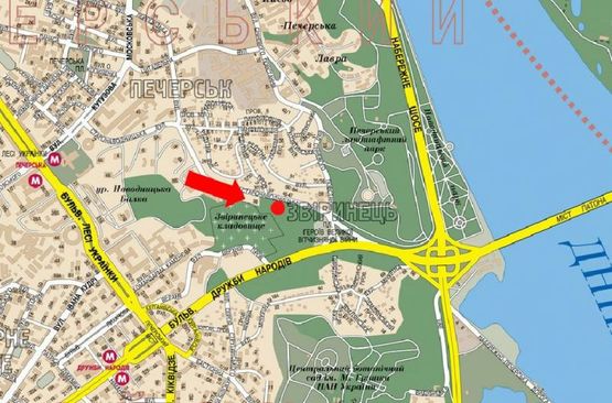 Схема рекламної площини за адресою Старонаводницкая ул., 40, в сторону Героев ВОВ пл.