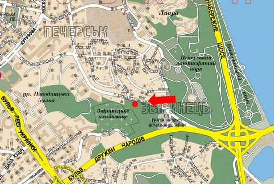 Схема рекламной плоскости по адресу Старонаводницкая ул., 40, в сторону Алмазова ул. (бывш. Кутузова ул.)