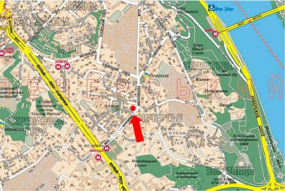 Схема рекламной плоскости по адресу Алмазова ул. (бывш. Кутузова ул.) / Копыленка ул., в сторону Московская ул.