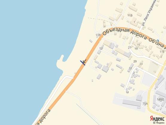 Схема рекламної площини за адресою Объезд г.Одесса 11+350 А