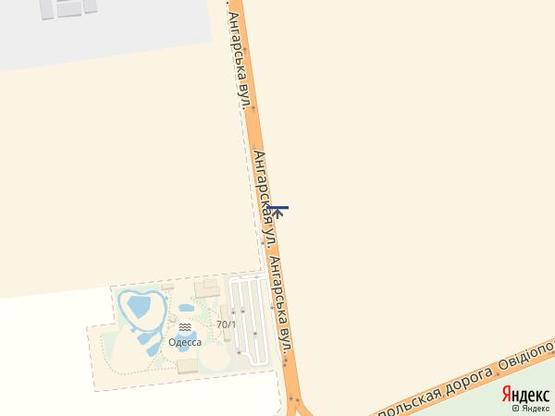 Схема рекламной плоскости по адресу Объезд г.Одесса 27+600 А