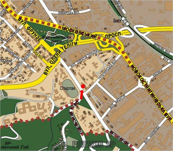 Схема рекламной плоскости по адресу Кирилловская ул. (бывш. Фрунзе ул.), 122/1 / Подольский спуск, на светофоре