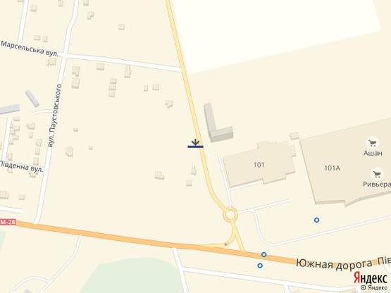 Схема рекламної площини за адресою Заболотного 12 А (трцРивьера)