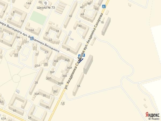 Схема рекламной плоскости по адресу Высоцкого-Сахарова #1