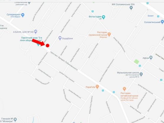 Схема рекламной плоскости по адресу Лобановского пр. (бывш. Краснозвездный пр.), 37 - ул. Алексеевская, в сторону Демеевской пл.