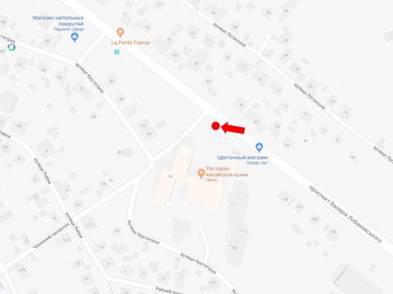 Схема рекламной плоскости по адресу Лобановского пр. (бывш. Краснозвездный пр.), 96, в сторону Севастопольская пл.