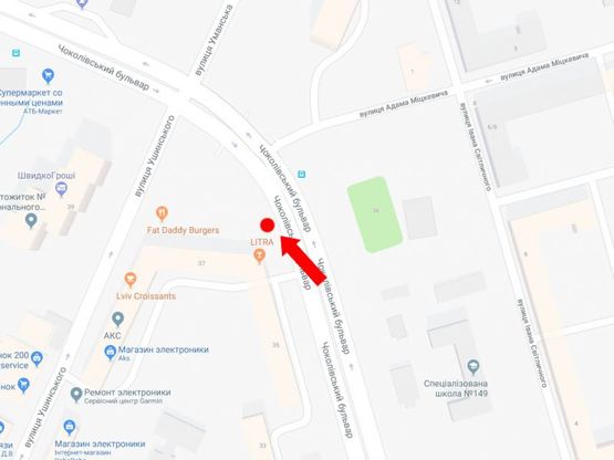 Схема рекламної площини за адресою Чоколовский бул., 35, возле Радиорынка, к ст. м. "Шулявская"