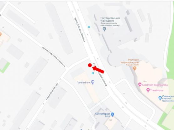 Схема рекламной плоскости по адресу Соломенская ул., 10 - ул. Алексеевская, на светофоре, в сторону Соломенской пл.