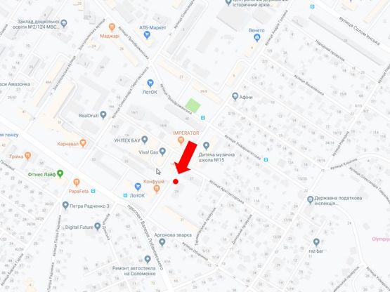 Схема рекламной плоскости по адресу Головко ул, 27 - пр. Лобановского, в сторону пр. Лобановского