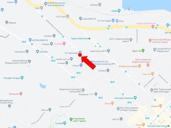 Схема рекламной плоскости по адресу Константиновская ул., 71, возле ТЦ "Шоколад", "АТБ", из центра