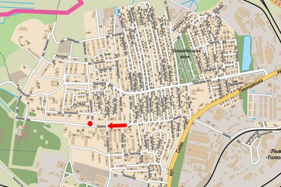 Схема рекламної площини за адресою Широкая ул., 68 / Субботовская ул.,  возле супермаркета "АТБ", рынка "Левандовский", правая