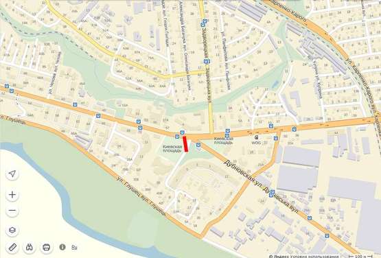 Схема рекламной плоскости по адресу Волі - Київський майдан (облдержадміністрація)