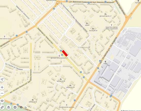 Схема рекламної площини за адресою Київська С/М  КИЇВ