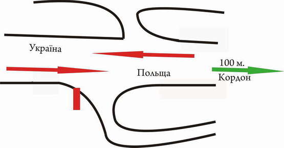 Схема рекламной плоскости по адресу Рава-Руська кордон Ст. А