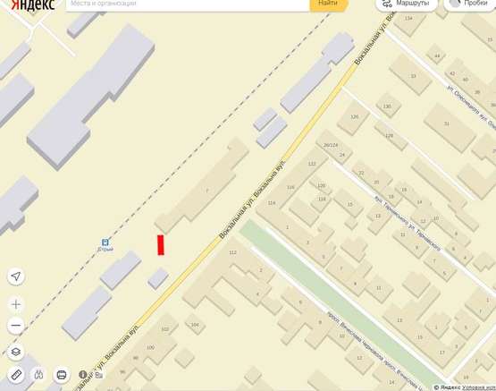 Схема рекламной плоскости по адресу Привокзальна площа місце №1