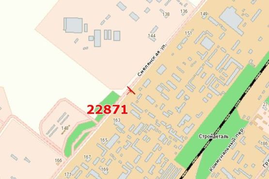 Схема рекламной плоскости по адресу Смілянська вул., 195