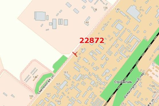 Схема рекламной плоскости по адресу Смілянська вул., 195